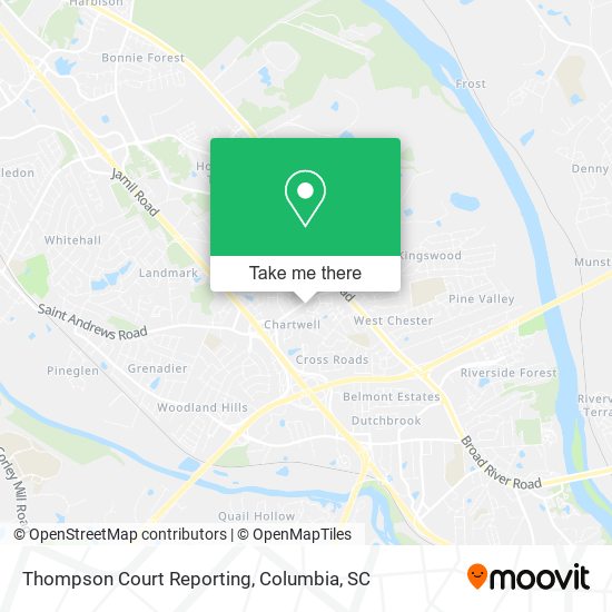 Thompson Court Reporting map