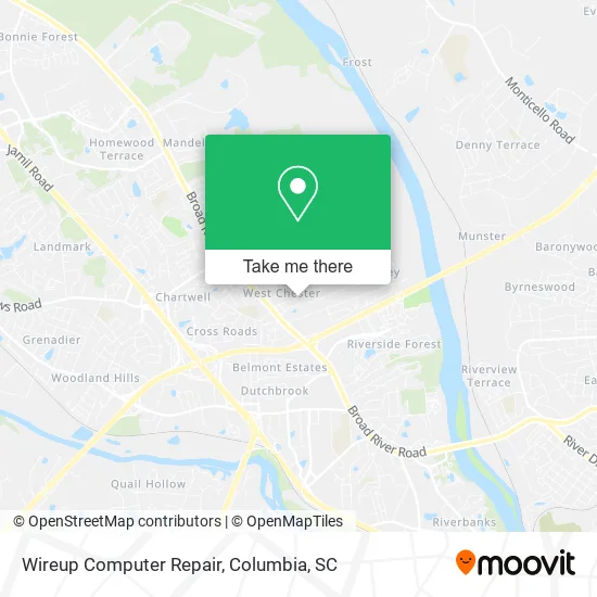 Wireup Computer Repair map