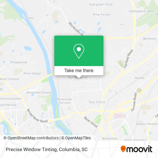 Mapa de Precise Window Tinting