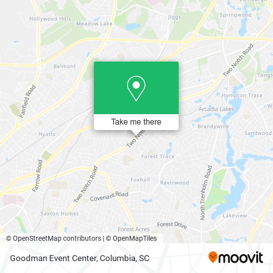 Goodman Event Center map