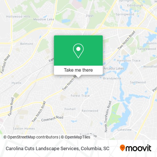 Carolina Cuts Landscape Services map