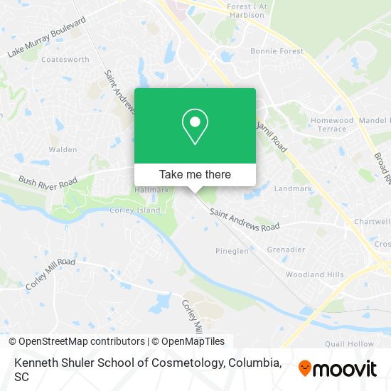 Kenneth Shuler School of Cosmetology map