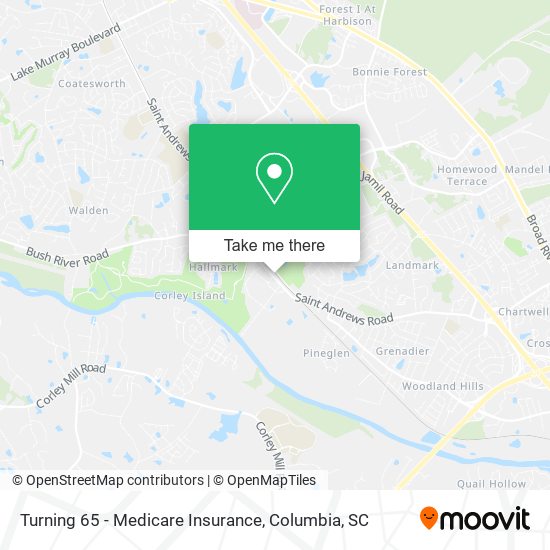 Turning 65 - Medicare Insurance map