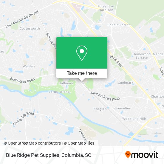 Blue Ridge Pet Supplies map