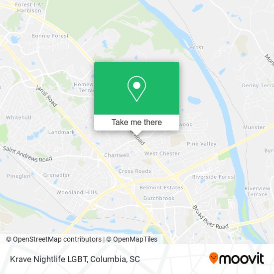 Krave Nightlife LGBT map