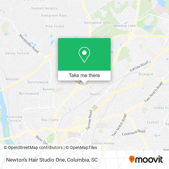 Mapa de Newton's Hair Studio One