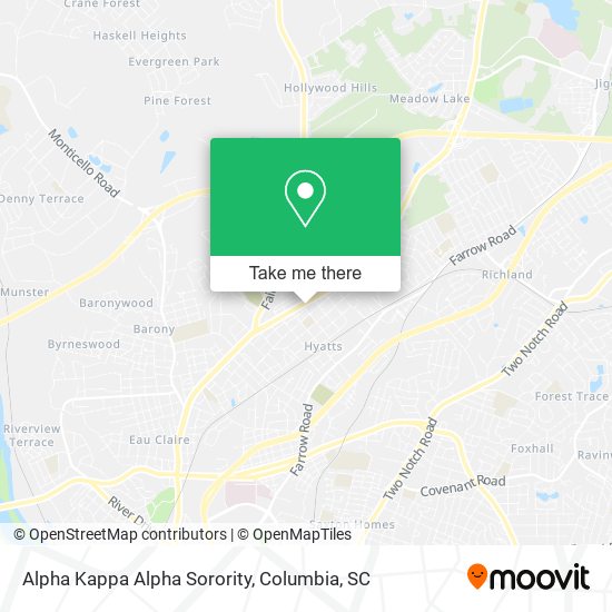 Mapa de Alpha Kappa Alpha Sorority