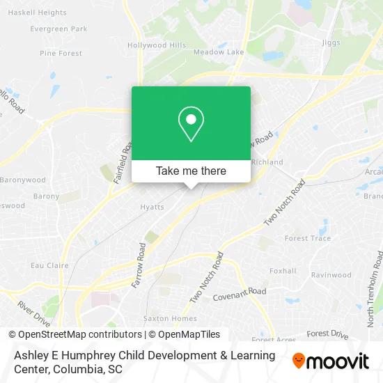 Ashley E Humphrey Child Development & Learning Center map