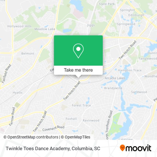 Twinkle Toes Dance Academy map