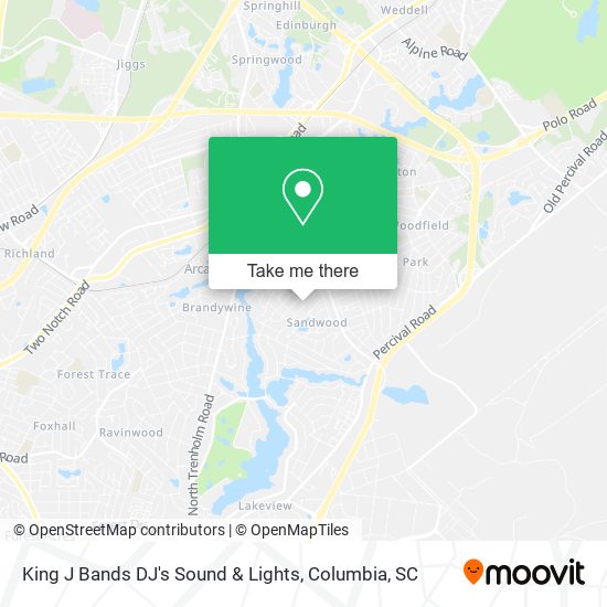 King J Bands DJ's Sound & Lights map
