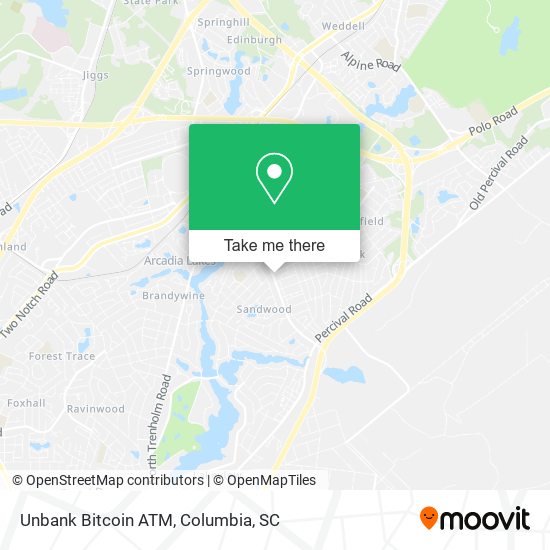 Unbank Bitcoin ATM map