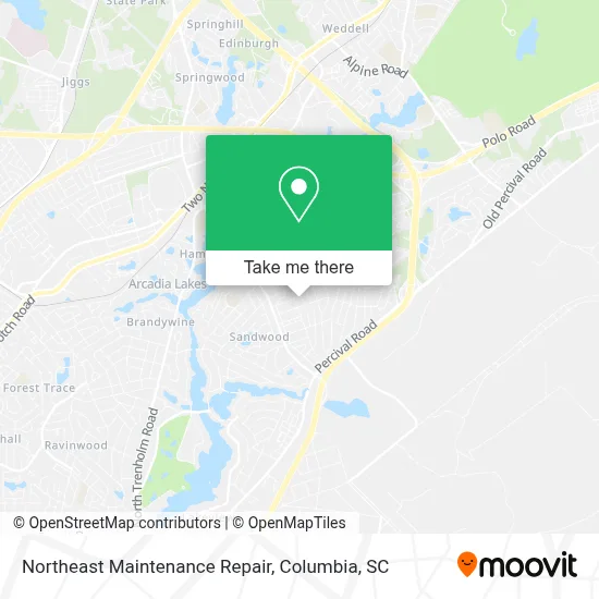 Northeast Maintenance Repair map