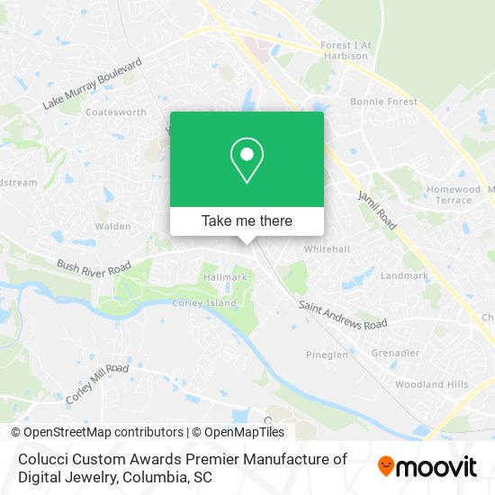 Colucci Custom Awards Premier Manufacture of Digital Jewelry map