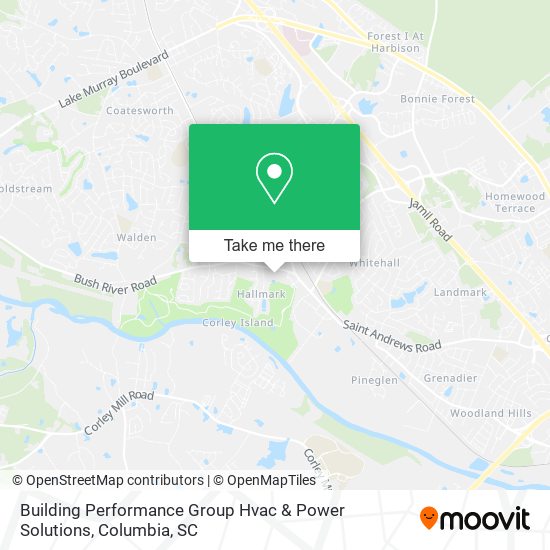 Building Performance Group Hvac & Power Solutions map