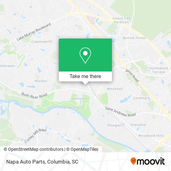 Napa Auto Parts map