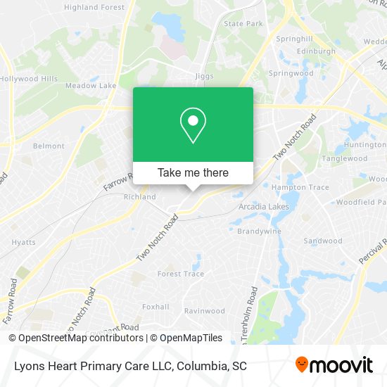 Mapa de Lyons Heart Primary Care LLC