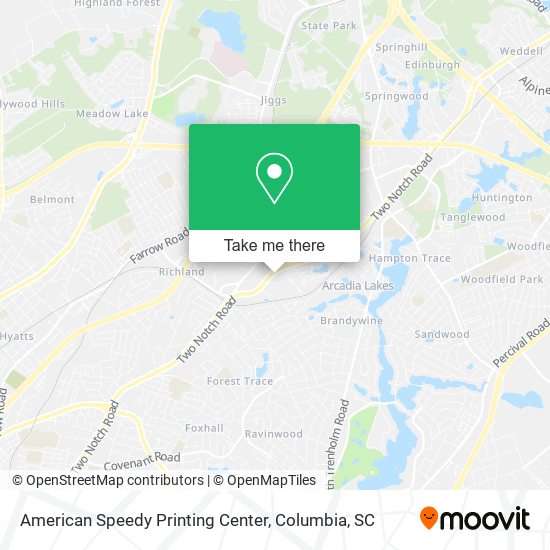Mapa de American Speedy Printing Center