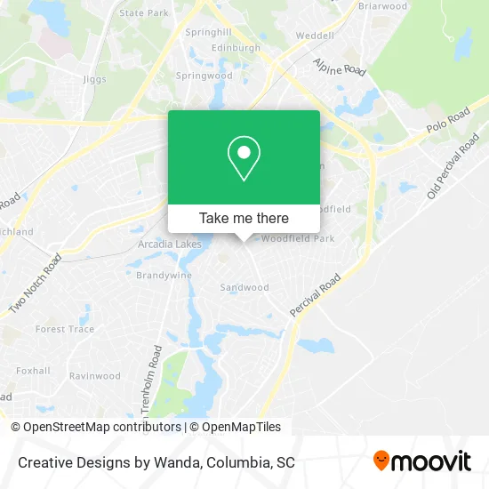 Creative Designs by Wanda map