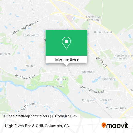 High Fives Bar & Grill map