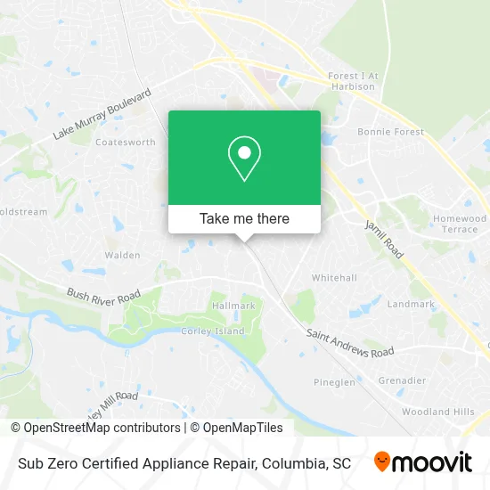 Sub Zero Certified Appliance Repair map