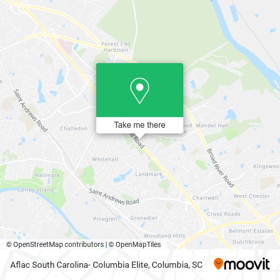 Aflac South Carolina- Columbia Elite map