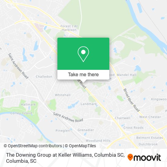 The Downing Group at Keller Williams, Columbia SC map