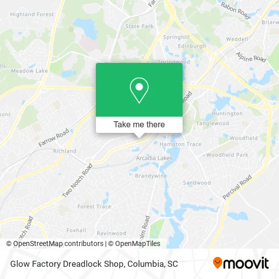 Glow Factory Dreadlock Shop map
