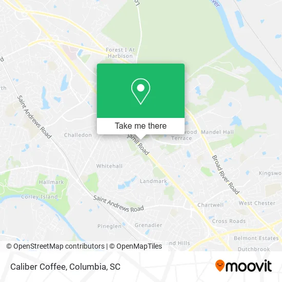 Caliber Coffee map