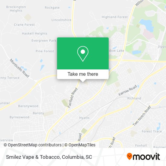 Smilez Vape & Tobacco map