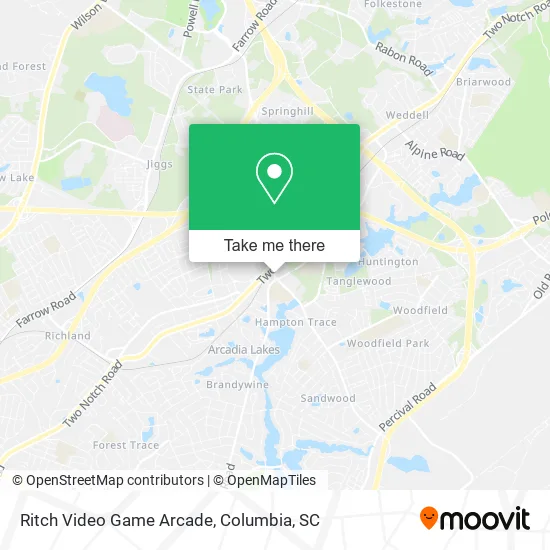 Ritch Video Game Arcade map