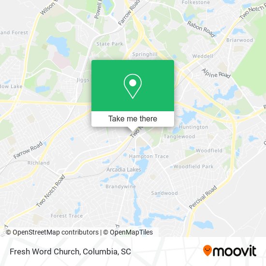 Fresh Word Church map