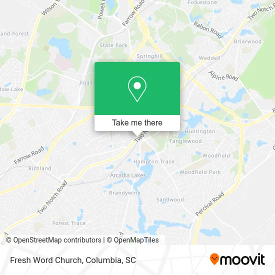 Fresh Word Church map