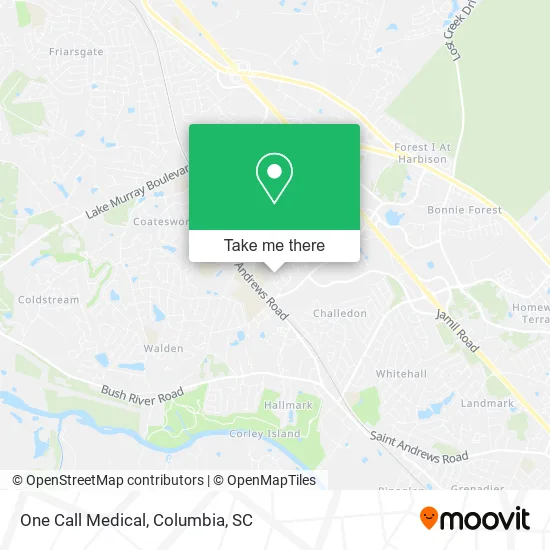 One Call Medical map