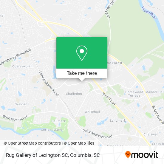 Mapa de Rug Gallery of Lexington SC