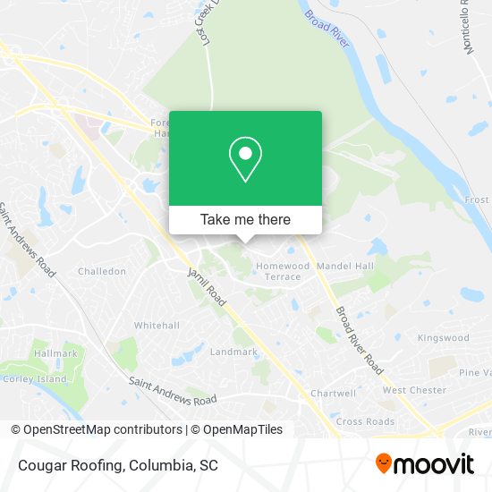 Cougar Roofing map