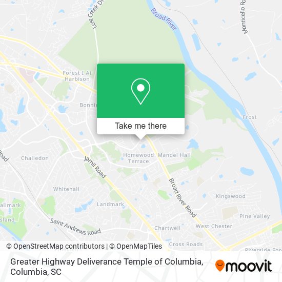 Greater Highway Deliverance Temple of Columbia map