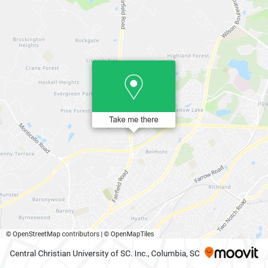 Central Christian University of SC. Inc. map