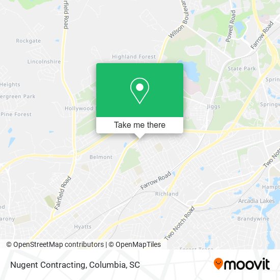 Nugent Contracting map