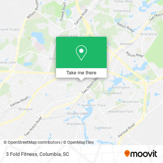 Mapa de 3 Fold Fitness