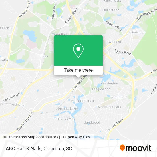 ABC Hair & Nails map