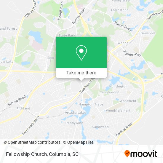 Fellowship Church map