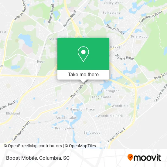 Boost Mobile map