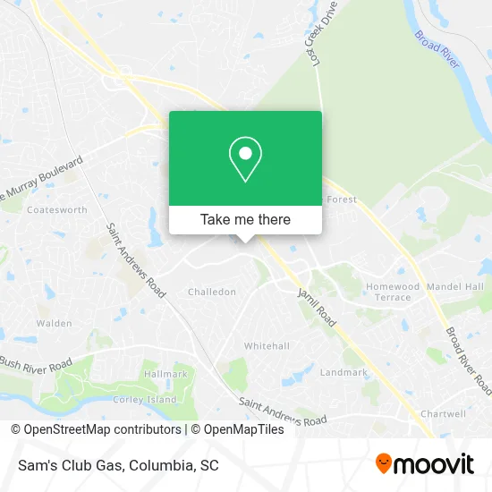 Sam's Club Gas map