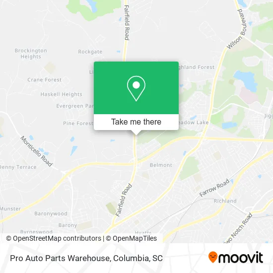 Pro Auto Parts Warehouse map