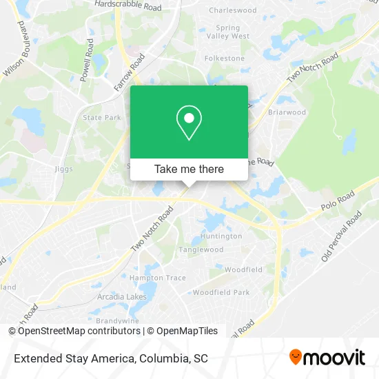 Extended Stay America map