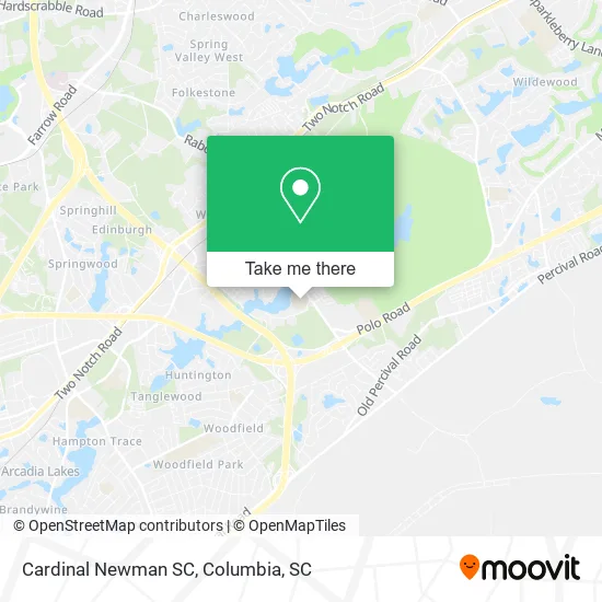 Cardinal Newman SC map