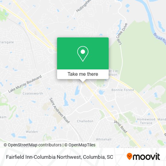 Mapa de Fairfield Inn-Columbia Northwest