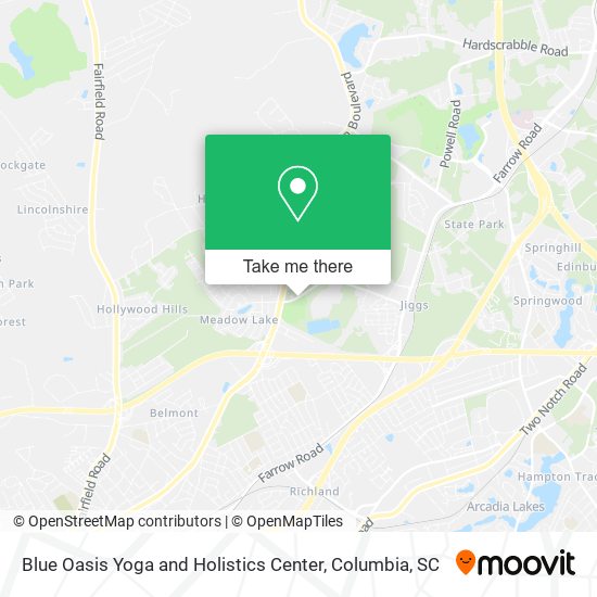 Blue Oasis Yoga and Holistics Center map