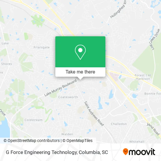 Mapa de G Force Engineering Technology