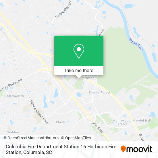 Columbia Fire Department Station 16 Harbison Fire Station map